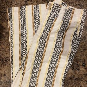 COPY - Anthropologie printed linen pants